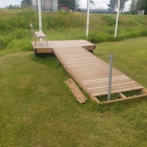 Mallilaituri Ahti 5m + kahden istuttava penkki, Loviisa