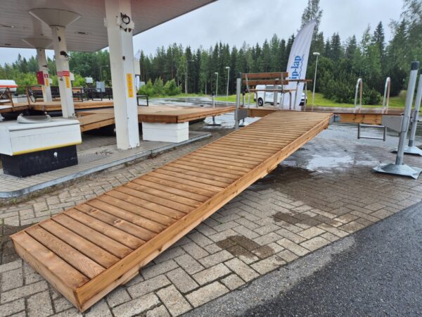 Mallilaituri Oloneuvos + penkki + pöytä + uimaportaat, Kangasniemi (Aallotar) - Image 2